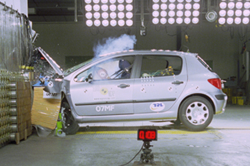 Краш тест Peugeot 307 (2001)